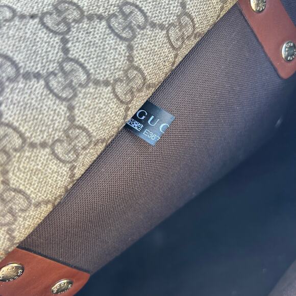 Gucci GG Monogram Tote Bag Web Loop Coated Canvas Designer Authentic Purse - Picture 16 of 16